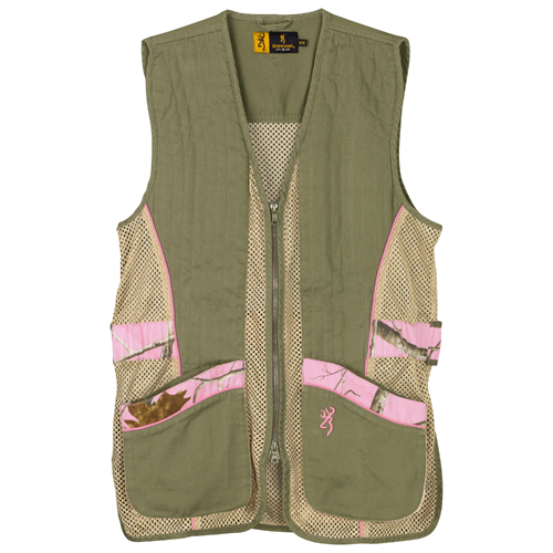 Lady Sporter II Vest, Sage/Tan/Realtree AP Pink